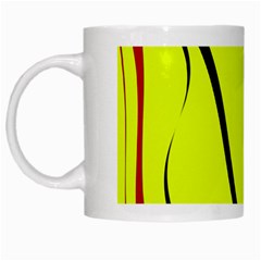 Yellow decorative design White Mugs