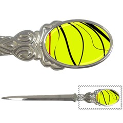 Yellow decorative design Letter Openers