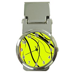 Yellow decorative design Money Clip Watches