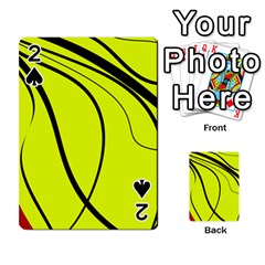 Yellow decorative design Playing Cards 54 Designs 