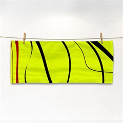 Yellow decorative design Hand Towel