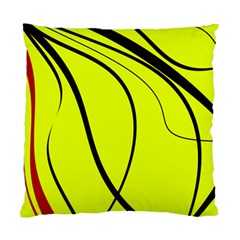 Yellow decorative design Standard Cushion Case (Two Sides)