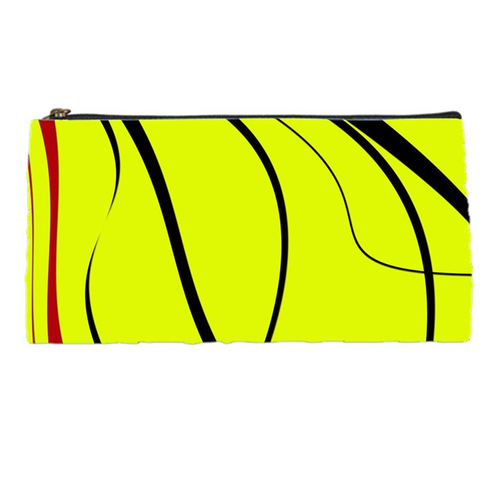 Yellow decorative design Pencil Cases