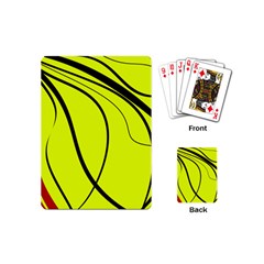 Yellow decorative design Playing Cards (Mini) 