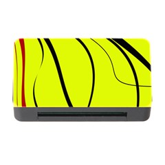 Yellow decorative design Memory Card Reader with CF