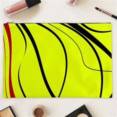 Yellow decorative design Cosmetic Bag (XXL) 