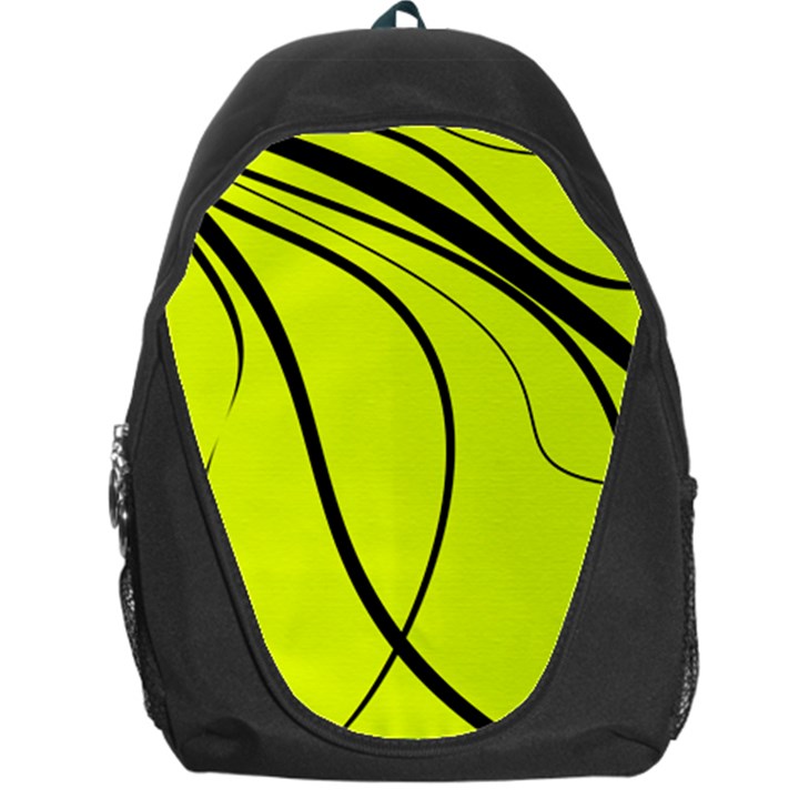 Yellow decorative design Backpack Bag