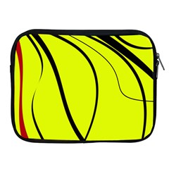 Yellow decorative design Apple iPad 2/3/4 Zipper Cases