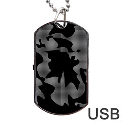 Decorative Elegant Design Dog Tag Usb Flash (one Side) by Valentinaart