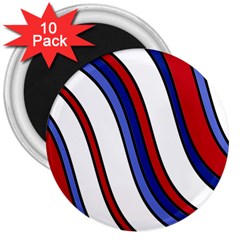 Decorative Lines 3  Magnets (10 Pack)  by Valentinaart