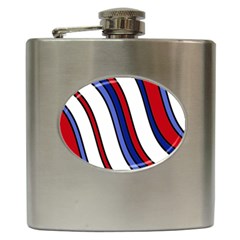 Decorative Lines Hip Flask (6 Oz) by Valentinaart