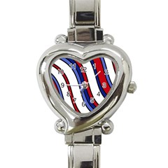 Decorative Lines Heart Italian Charm Watch by Valentinaart