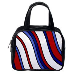 Decorative Lines Classic Handbags (one Side) by Valentinaart