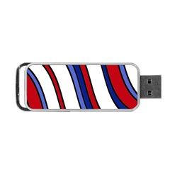 Decorative Lines Portable Usb Flash (two Sides) by Valentinaart