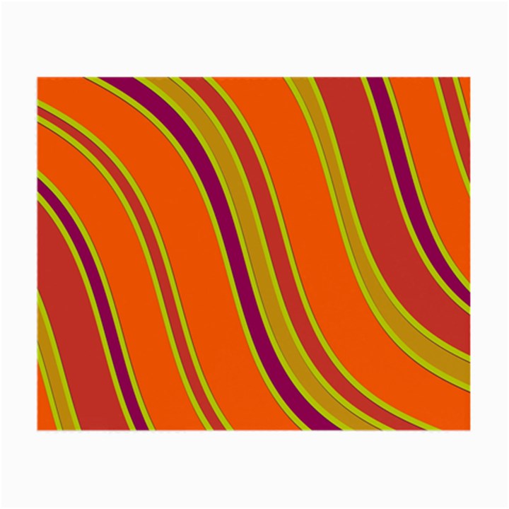 Orange lines Small Glasses Cloth