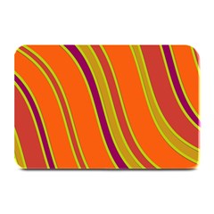 Orange Lines Plate Mats by Valentinaart