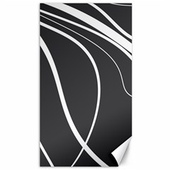 Black And White Elegant Design Canvas 40  X 72   by Valentinaart