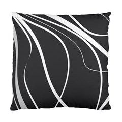 Black And White Elegant Design Standard Cushion Case (two Sides) by Valentinaart