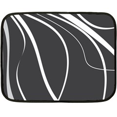 Black And White Elegant Design Fleece Blanket (mini) by Valentinaart