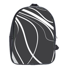 Black And White Elegant Design School Bags(large)  by Valentinaart