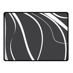 Black And White Elegant Design Fleece Blanket (small) by Valentinaart