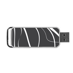 Black And White Elegant Design Portable Usb Flash (two Sides) by Valentinaart