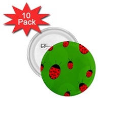 Ladybugs 1 75  Buttons (10 Pack) by Valentinaart