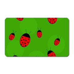 Ladybugs Magnet (rectangular) by Valentinaart