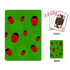 Ladybugs Playing Card by Valentinaart