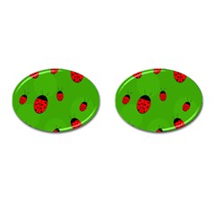 Ladybugs Cufflinks (oval) by Valentinaart