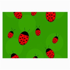 Ladybugs Large Glasses Cloth by Valentinaart