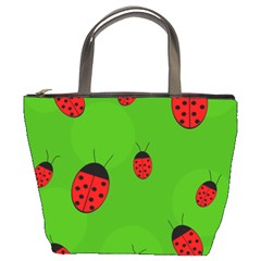 Ladybugs Bucket Bags by Valentinaart