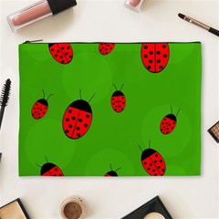 Ladybugs Cosmetic Bag (xl) by Valentinaart