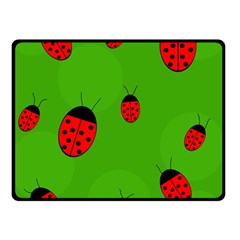 Ladybugs Fleece Blanket (small) by Valentinaart