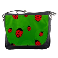 Ladybugs Messenger Bags by Valentinaart