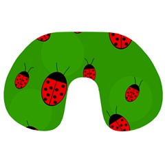 Ladybugs Travel Neck Pillows by Valentinaart