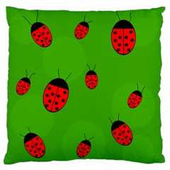 Ladybugs Standard Flano Cushion Case (two Sides) by Valentinaart