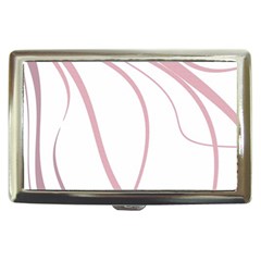 Pink Elegant Lines Cigarette Money Cases by Valentinaart