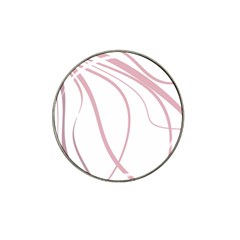 Pink Elegant Lines Hat Clip Ball Marker (4 Pack) by Valentinaart