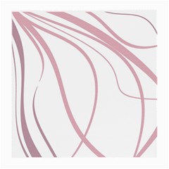 Pink Elegant Lines Medium Glasses Cloth by Valentinaart