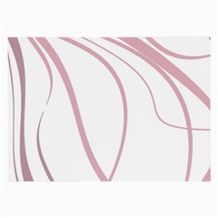 Pink Elegant Lines Large Glasses Cloth (2-side) by Valentinaart