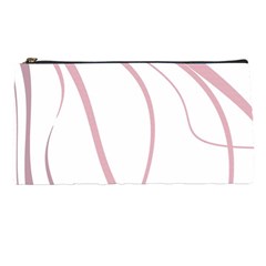 Pink Elegant Lines Pencil Cases by Valentinaart