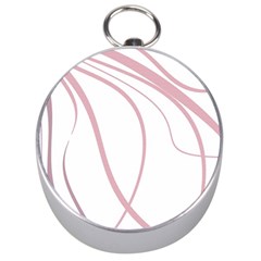 Pink Elegant Lines Silver Compasses by Valentinaart