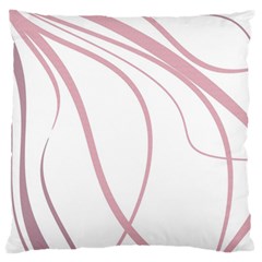 Pink Elegant Lines Standard Flano Cushion Case (two Sides) by Valentinaart