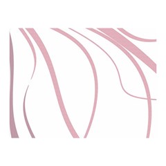 Pink Elegant Lines Double Sided Flano Blanket (mini) 