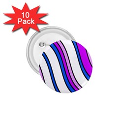 Purple Lines 1 75  Buttons (10 Pack) by Valentinaart