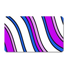 Purple Lines Magnet (rectangular) by Valentinaart