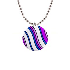 Purple Lines Button Necklaces by Valentinaart