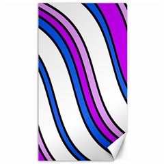 Purple Lines Canvas 40  X 72   by Valentinaart