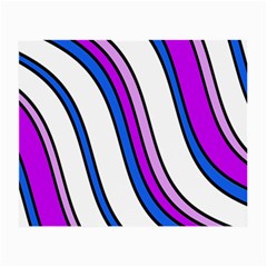 Purple Lines Small Glasses Cloth (2-side) by Valentinaart